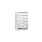 Cômoda Ditália 5 Gavetas BB-120 Branco cozy