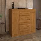 Cômoda Divino 2 Portas 5 Gavetas 100% Mdf Cinamomo - Panorama Móveis