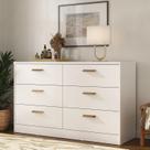 Cômoda Divino 6 Gavetas 100% Mdf Moderno