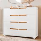 Cômoda Doble Móveis 8 Gavetas Multiuso Quarto Moderno Grande Madeira