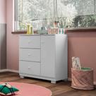 Cômoda Duda 3 Gavetas 100% MDF Branco - Phoenix Baby