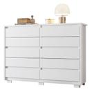 Cômoda Duetto 10 gavetas Branco - Móveis Albatroz