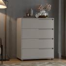 Cômoda em Mdf com 4 Gavetas 80cm X 104cm X 45cm Monet Cômoda em Mdf com 4 Gavetas 80cm X 104cm X 45cm Monet