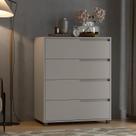 Cômoda em Mdf com 4 Gavetas 80cm X 104cm X 45cm Monet