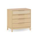 Cômoda em MDF premium com Palinha Linha Indy com 4 gavetas Carvalho Malva