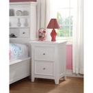 Cômoda Ergode Mesa de cabeceira branca 56x41x69 cm 2 gavetas