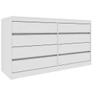 Cômoda Espanha 8 Gavetas Tcil Cor Branco