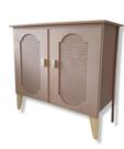 Cômoda Fake 2 Porta Mesa Dobrável Festa Decoração Mdf Cru