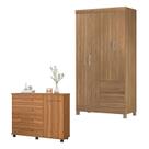 Cômoda Flora e Guarda Roupa Solteiro Lótus Amêndola Touch - Demóbile Cômoda Flora e Guarda Roupa Solteiro Lótus Amêndola Touch - Demóbile