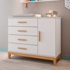Comoda Fraldário para Quarto de Bebê Mdf Hellen