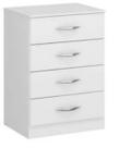 Cômoda gaveteiro 4 gavetas branco