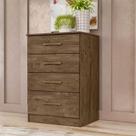 Cômoda Gaveteiro Ambiente MS913 Castanho Wood - Moval