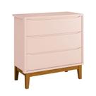 Cômoda Gaveteiro Infantil New Classic Rosa com Pés Madeira Reller Cômoda Gaveteiro Infantil New Classic Rosa com Pés Madeira Reller