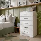 Cômoda Gaveteiro Multiuso Organizador De Roupa Com 5 Gavetas Para Quarto