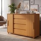 Cômoda Gaveteiro Organizador 4 Gavetas Vivace Cinamomo Cômoda Gaveteiro Organizador 4 Gavetas Vivace Cinamomo