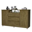 Cômoda Gaveteiro Quarto Penteadeira Organizadora Multiuso 2 Portas e 3 Gavetas Vênus Primus - Amêndoa Wood Cômoda Gaveteiro Quarto Penteadeira Organizadora Multiuso 2 Portas e 3 Gavetas Vênus Primus - Amêndoa Wood