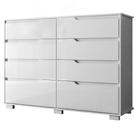Comoda Georgia 8 Gavetas 147 Cm Branco Comoda Georgia 8 Gavetas 147 Cm Branco
