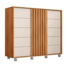 Cômoda Goslar 5 Gavetas 136cm Freijo/Off White - Sallar home