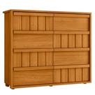 Cômoda Grande 8 Gavetas 100% Mdf Ripada Talita Cinamomo