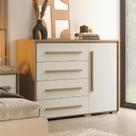 Cômoda Grande com Sapateira e 4 Gavetas Angra Rimo Cômoda Grande com Sapateira e 4 Gavetas Angra Rimo