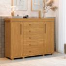 comoda grande para quarto e mini roupeiro 5 gavetas infantil ou adulto