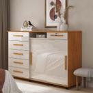Cômoda Grande Portas de Correr Espelho 176cm Max New Lukaliam Cinamomo/Off White Cômoda Grande Portas de Correr Espelho 176cm Max New Lukaliam Cinamomo/Off White