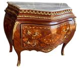 Cômoda Imponente Guirlandas Em Bronze Classico Luxuoso Cômoda Imponente Guirlandas Em Bronze Classico Luxuoso