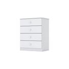 Cômoda Infantil 04 Gavetas Labirinto Henn Branco
