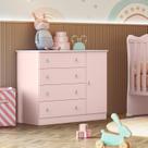 Cômoda Infantil 1 Porta 4 Gavetas Doce Sonho
