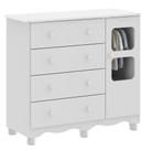 Comoda Infantil 1 Porta 4 Gavetas Uli - Moveis Peroba Comoda Infantil 1 Porta 4 Gavetas Uli - Moveis Peroba