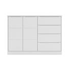 Cômoda Infantil 2 Portas 4 Gavetas Lua P04 Branco - Mpozenato