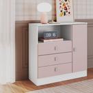 Cômoda Infantil 3 Gavetas 1 Porta Sofia Percasa