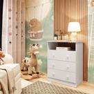Cômoda Infantil 3 Gavetas 100% MDF Smim New