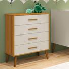 Cômoda Infantil 4 Gavetas Isis Móveis Reller Areia/Savana