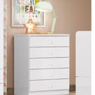 Cômoda Infantil 5 Gavetas Pique-esconde Henn Branco Cômoda Infantil 5 Gavetas Pique-esconde Henn Branco