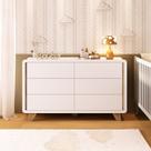 Cômoda Infantil 6 Gavetas 100% Mdf Premium Mabel