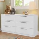 Cômoda Infantil 6 Gavetas Branco 3435 Madesa Cômoda Infantil 6 Gavetas Branco 3435 Madesa