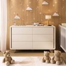 Cômoda Infantil 6 Gavetas com Corrediças Telescópicas Mabel