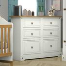 Cômoda Infantil 6 Gavetas Smile Móveis Serpil Bege