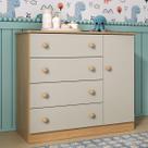 Cômoda Infantil 95cm 1 Porta e 4 Gavetas Encanto Multimóveis MP4449