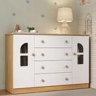 Cômoda Infantil Amora MP4511 4 Gavetas MDP MDF com Puxadores Madeirado-branco Multimóveis