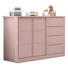 Cômoda Infantil Bebê Pérola 4 Gavetas 2 Porta Rosê - Phoenix Baby Cômoda Infantil Bebê Pérola 4 Gavetas 2 Porta Rosê - Phoenix Baby