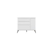 Cômoda Infantil Bebê Rêtro Melinda 3 Gavetas 1 Porta Branco - Phoenix Baby Cômoda Infantil Bebê Rêtro Melinda 3 Gavetas 1 Porta Branco - Phoenix Baby