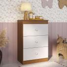 Cômoda Infantil com 3 Gavetas Doce de Leite Multimóveis MP2676