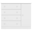 Cômoda Infantil Doce Sonho 2561 Branco Brilho - Qmovi