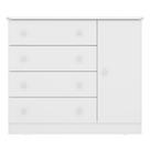 Cômoda Infantil Doce Sonho com 1 Porta e 4 Gavetas Qmovi Cômoda Infantil Doce Sonho com 1 Porta e 4 Gavetas Qmovi