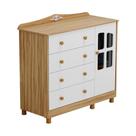 Cômoda Infantil Elô New 1 Porta com Janela e 4 Gavetas - Móveis Peroba