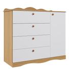 Cômoda Infantil Encanto 1 Porta e 4 Gavetas - Permóbili Baby