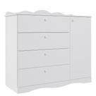 Cômoda Infantil Encanto 1 Porta e 4 Gavetas - Permóbili Baby