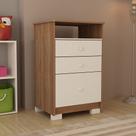 Cômoda Infantil Encanto 100 MDF 3 Gavetas e kit de Pés Cômoda Infantil Encanto 100 MDF 3 Gavetas e kit de Pés